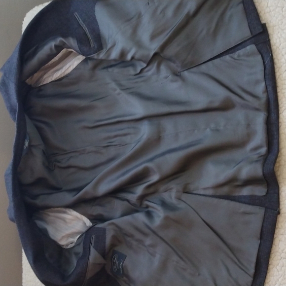 Pronto Uomo Platinum Blue Lambswool Sport Jacket 42S - Picture 13 of 13